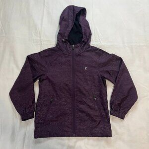 Zyia Kids Purple Lightweight Hooded Zip Up Jacket | Size 8-9 Kids